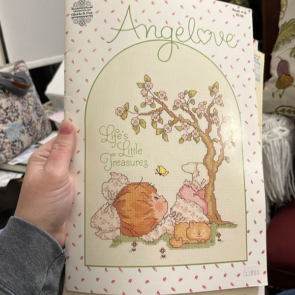 Set of 4 , Cross-Stitch Books, Angel Love, God’s In Heaven, Ziggy, & Precious - Picture 2 of 15